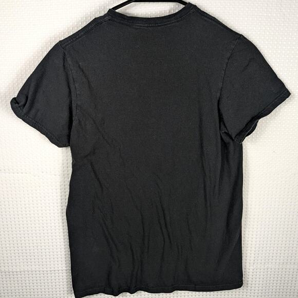 Fifth Sun Small Cat Fireworks Graphic Tee Black 100% Cotton Funny Novelty Shirt - Picture 4 of 4